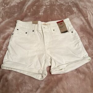 Levi's Women's Classic White Jean Shorts